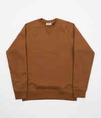 Carhartt Chase Crewneck Sweatshirt - Hamilton Brown / Gold