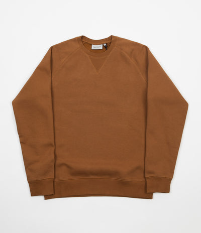 Carhartt Chase Crewneck Sweatshirt - Hamilton Brown / Gold