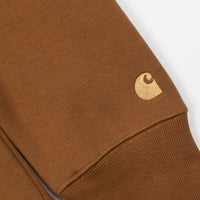 Carhartt Chase Crewneck Sweatshirt - Hamilton Brown / Gold thumbnail