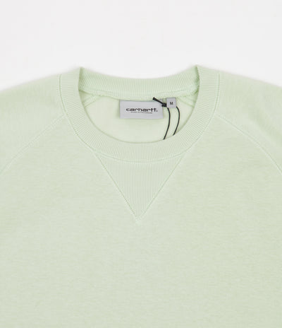 Carhartt Chase Crewneck Sweatshirt - Pale Spearmint / Gold