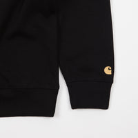 Carhartt Chase Highneck Sweatshirt - Black / Gold thumbnail