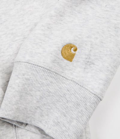 Carhartt Chase Hoodie - Ash Heather / Gold