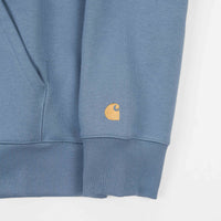 Carhartt Chase Hoodie - Icy Water / Gold thumbnail