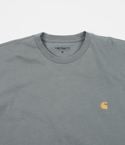 Carhartt Chase Long Sleeve T-Shirt - Cloudy / Gold