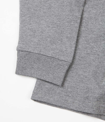 Carhartt Chase Long Sleeve T-Shirt - Dark Grey Heather / Gold