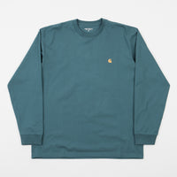 Carhartt Chase Long Sleeve T-Shirt - Hydro / Gold thumbnail