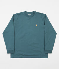 Carhartt Chase Long Sleeve T-Shirt - Hydro / Gold