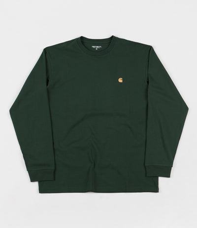 Carhartt Chase Long Sleeve T-Shirt - Treehouse / Gold