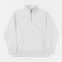 Carhartt Chase Neck Zip Sweatshirt - Ash Heather / Gold thumbnail