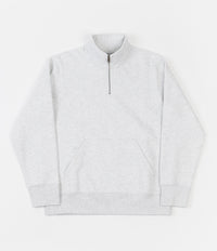 Carhartt Chase Neck Zip Sweatshirt - Ash Heather / Gold