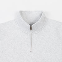 Carhartt Chase Neck Zip Sweatshirt - Ash Heather / Gold thumbnail