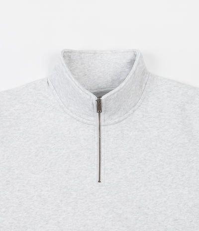 Carhartt Chase Neck Zip Sweatshirt - Ash Heather / Gold