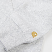 Carhartt Chase Neck Zip Sweatshirt - Ash Heather / Gold thumbnail