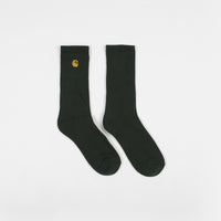 Carhartt Chase Socks - Bottle Green / Gold thumbnail