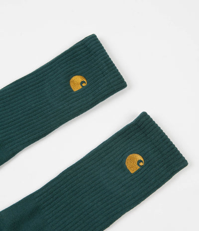 Carhartt Chase Socks - Dark Fir / Gold