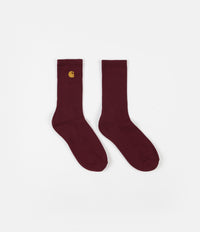 Carhartt Chase Socks - Merlot / Gold