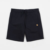 Carhartt Chase Sweat Shorts - Dark Navy / Gold thumbnail