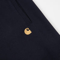 Carhartt Chase Sweat Shorts - Dark Navy / Gold thumbnail