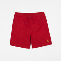 Carhartt Chase Swim Trunks - Cardinal / Gold thumbnail