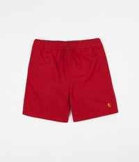 Carhartt Chase Swim Trunks - Cardinal / Gold