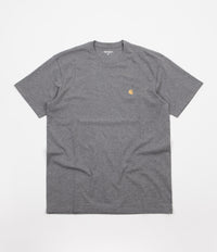 Carhartt Chase T-Shirt - Dark Grey Heather / Gold