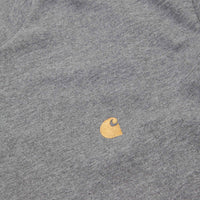 Carhartt Chase T-Shirt - Dark Grey Heather / Gold thumbnail