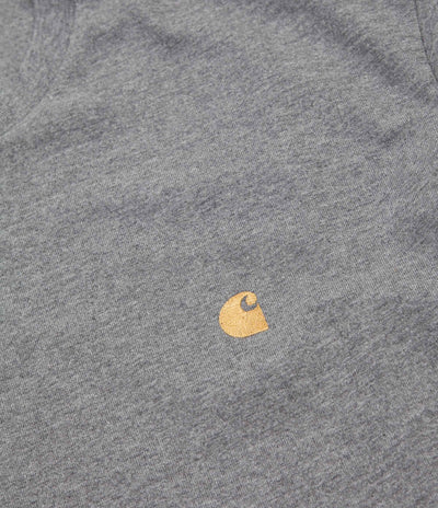 Carhartt Chase T-Shirt - Dark Grey Heather / Gold