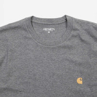 Carhartt Chase T-Shirt - Dark Grey Heather / Gold thumbnail