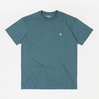 Carhartt Chase T-Shirt - Hydro / Gold thumbnail