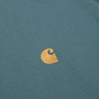 Carhartt Chase T-Shirt - Hydro / Gold thumbnail