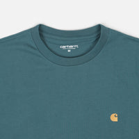 Carhartt Chase T-Shirt - Hydro / Gold thumbnail