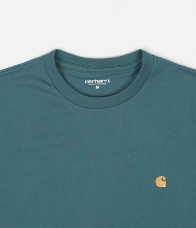 Carhartt Chase T-Shirt - Hydro / Gold