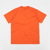 Carhartt Chase T-Shirt - Pepper / Gold thumbnail