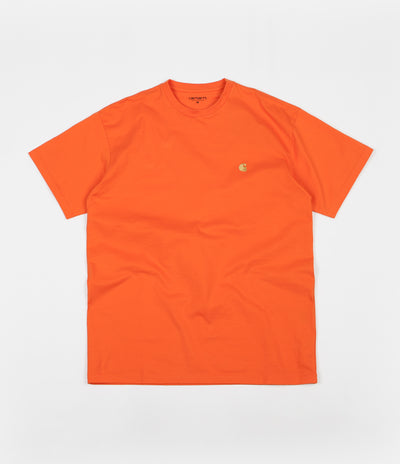 Carhartt Chase T-Shirt - Pepper / Gold