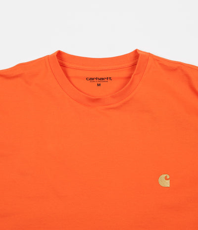 Carhartt Chase T-Shirt - Pepper / Gold