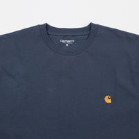 Carhartt Chase T-Shirt - Stone Blue / Gold thumbnail