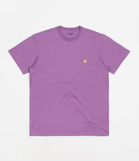 Carhartt Chase T-Shirt - Violanda / Gold