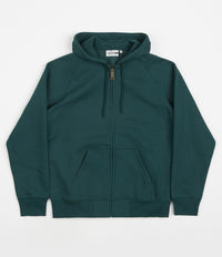 Carhartt Chase Zip Hoodie - Botanic / Gold