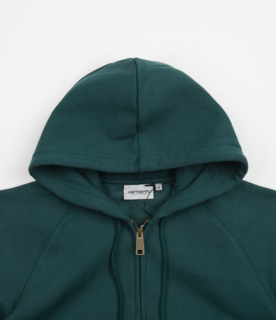 Carhartt Chase Zip Hoodie - Botanic / Gold