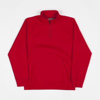 Carhartt Chase Zip Neck Sweatshirt - Cardinal / Gold thumbnail