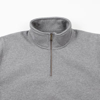 Carhartt Chase Zip Neck Sweatshirt - Dark Grey Heather / Gold thumbnail