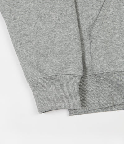 Carhartt Chase Zip Neck Sweatshirt - Grey Heather / Gold