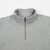 Carhartt Chase Zip Neck Sweatshirt - Grey Heather / Gold thumbnail