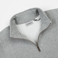 Carhartt Chase Zip Neck Sweatshirt - Grey Heather / Gold thumbnail