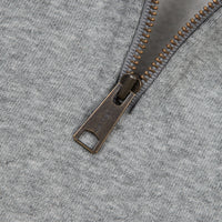 Carhartt Chase Zip Neck Sweatshirt - Grey Heather / Gold thumbnail