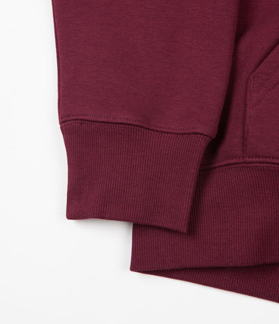 Carhartt Chase Zip Neck Sweatshirt - Merlot / Gold