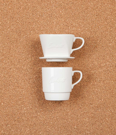 Carhartt Coffee Dripper Set - Porcelain White