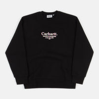 Carhartt Commission Crewneck Sweatshirt - Black thumbnail