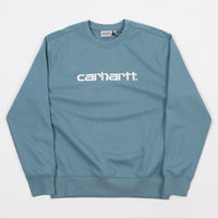 Carhartt Crewneck Sweatshirt - Dusty Blue / Wax thumbnail