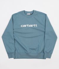 Carhartt Crewneck Sweatshirt - Dusty Blue / Wax